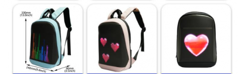 Baby Delisha LED PU Backpack