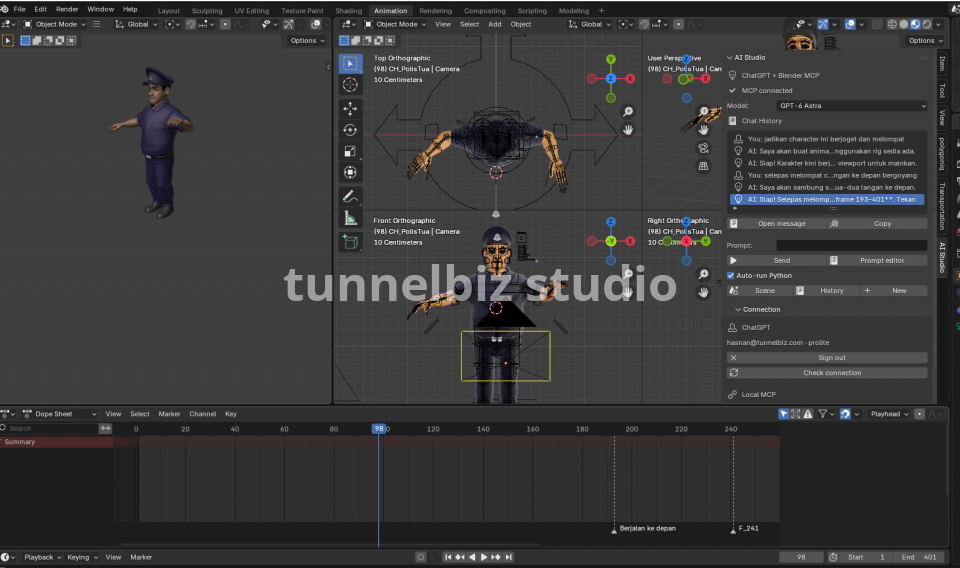 Blender ChatGPT Ai Add-on